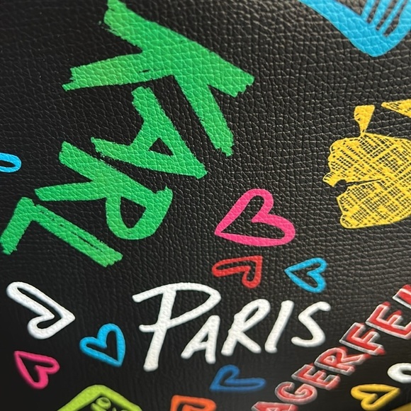 Karl Lagerfeld Adele Graffiti In Paris  Backpack Purse-NWT - Picture 8 of 8